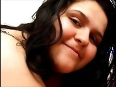 Bbw brunette with hairy pussy and big..